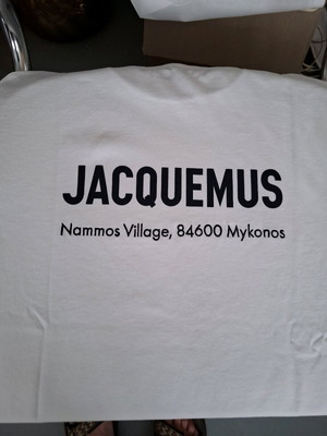 JACQUEMOS THE MYKONOS  ADRESS TSHIRT IN WHITE SIZE LARGE ORIGINAL