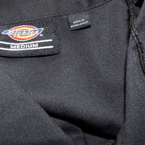 Dickies Mens Black Long Sleeve Shirt Size M-L like new