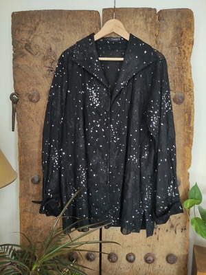 Vintage shirt-jacket with glam sequins like new, size L