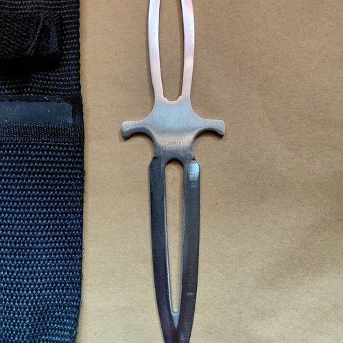 Shooting Knife 18 cm Stainless Steel with Sheath for Educational Use