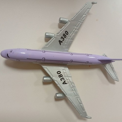 Small airplane miniature toy used