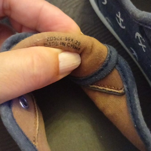 Blue canvas shoes with white anchors size 29 like new