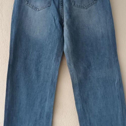 Dazy women's faded blue five-pocket jeans, size M