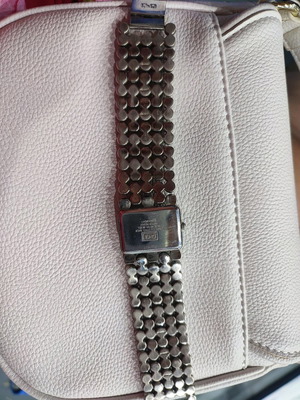 Q&Q Handheld Watch Silver Color