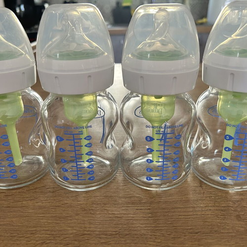 Dr. Brown’s Options+ Glass Bottles Set of 4 with Wide Neck 150ml like new