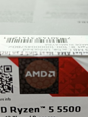 AMD Ryzen 5 5500 καινούργιος επεξεργαστής
