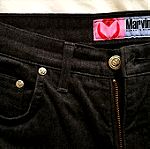  Παντελόνι τζιν γυναικείο σχεδόν καινούργιο. Μέγεθος 34 - Jeans black mat color and smooth cloth
