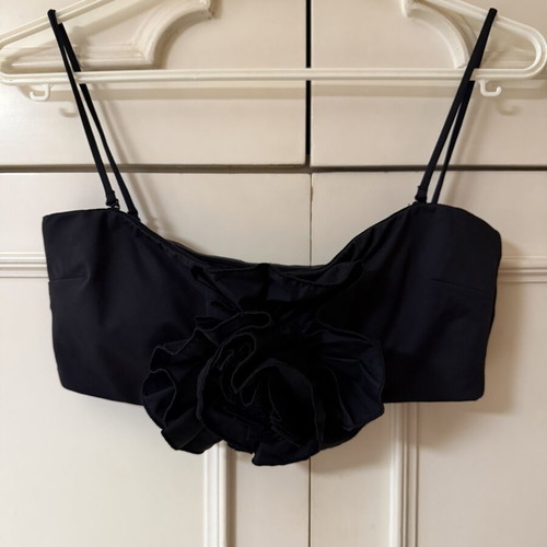 Zara black bikini top like new, size Medium