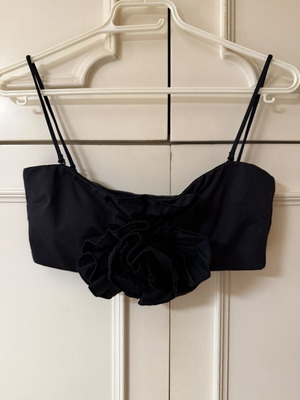 Zara black bikini top like new, size Medium