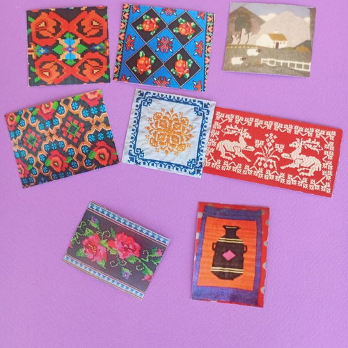 Stickers with woven designs like new