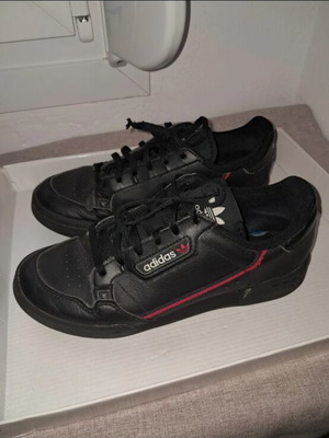 adidas Continental 80 δερμάτινα αθλητικά παπούτσια, μέγεθος 38 2/3, μαύρα