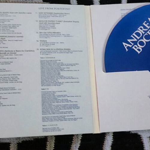 Andrea Bocelli Love in Portofino CD like new
