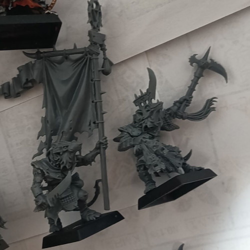 Warhammer Skaven Stormvermin Full Command Group 20 Plastic Figures