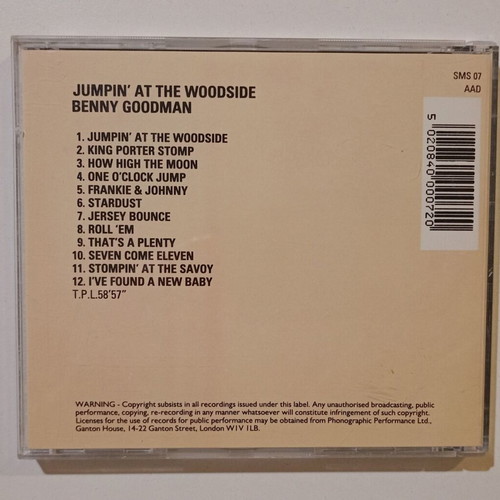 Benny Goodman And His Orchestra Jumpin' At The Woodside CD used
