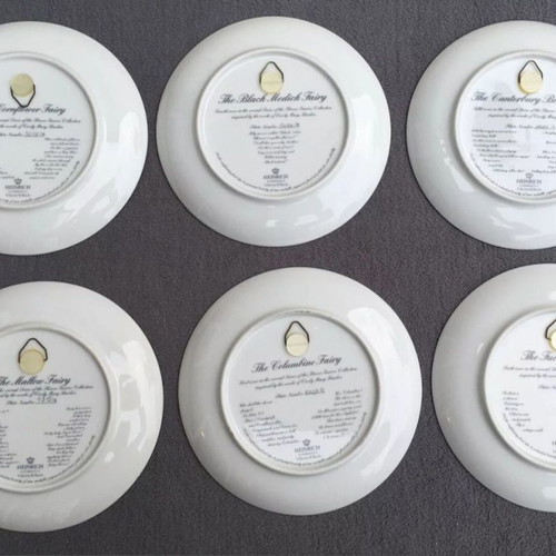 Bradex Villeroy & Boch Wall Plates "Flower Fairies" new, set of 6