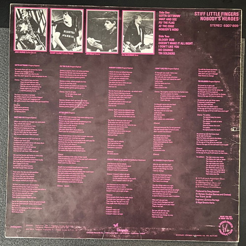 Stiff Little Fingers - "Nobody's Heroes"