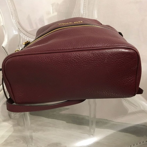 Michael Kors genuine leather backpack used, red