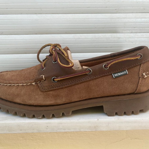 Sebago suede cognac brown shoes size 43