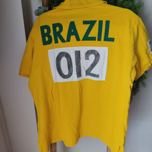Polo Ralph Lauren Brazil Track & Field World Championship 1934 Polo Shirt, yellow, XL