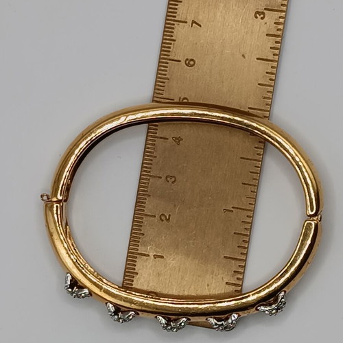 Swarovski vintage gold bracelet with crystals used