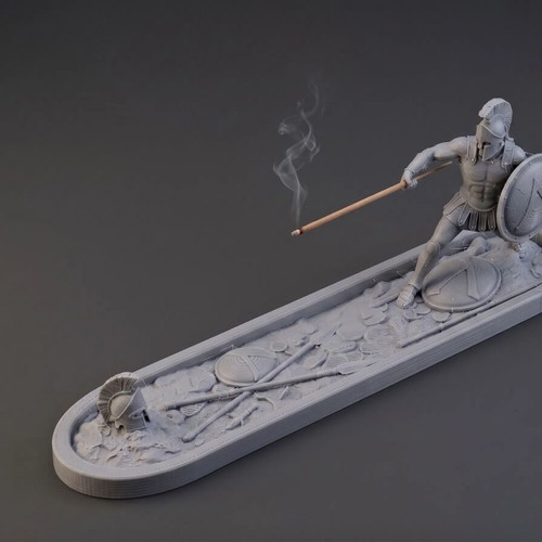 3D Printed Spartan Warrior Incense Burner new, detailed design