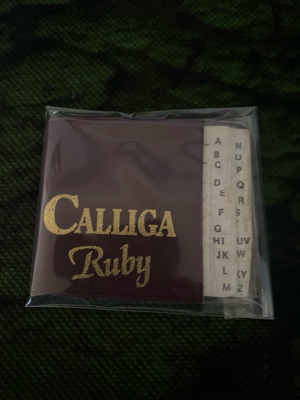 Calliga Wines Ruby miniature agenda new, rare collectible