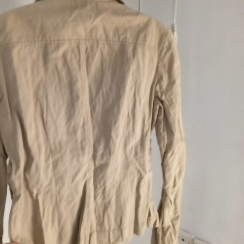 Women's jacket cotton beige like new, sizes small to large