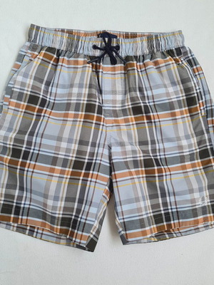 Fred Perry men's swim shorts size S, like new, plaid
