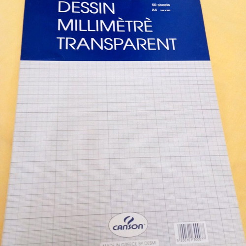 Canson Drawing Pad A4 50 Sheets Millimeter New