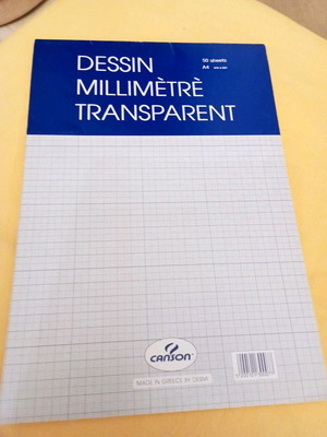 Canson Drawing Pad A4 50 Sheets Millimeter New