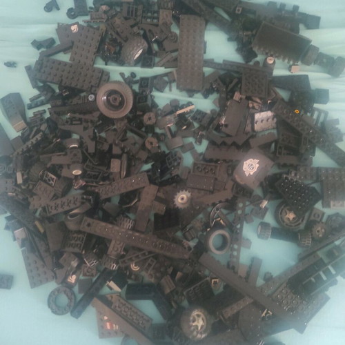 Lego black pieces new, construction pack