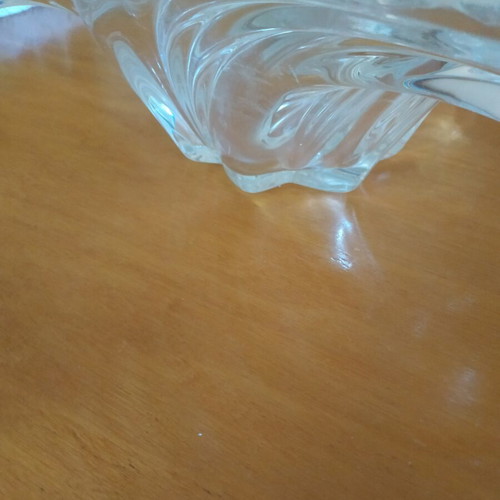 Crystal vase with unique shape like new