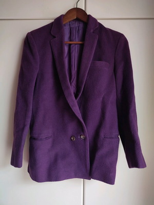 Warm jacket like new, purple eggplant color