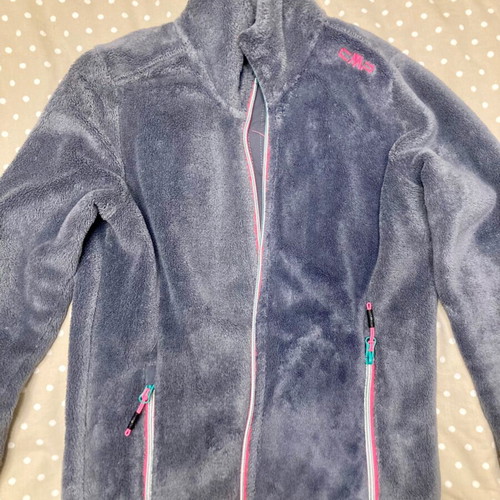 CMP children's fleece jacket used, gray, for girls