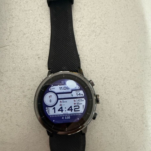 Amazfit Stratos used watch with mark and charger
