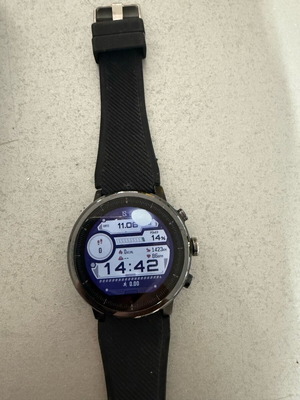 Amazfit Stratos used watch with mark and charger