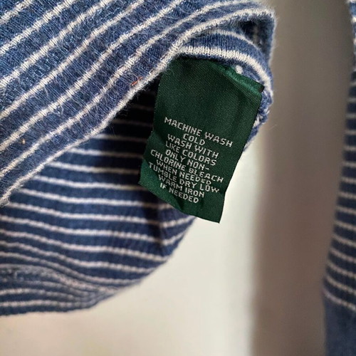 Lauren Jeans Co. Ralph Lauren striped longsleeve blue white cotton