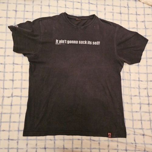 Men's short-sleeve T-shirt, black, size XL, cotton
