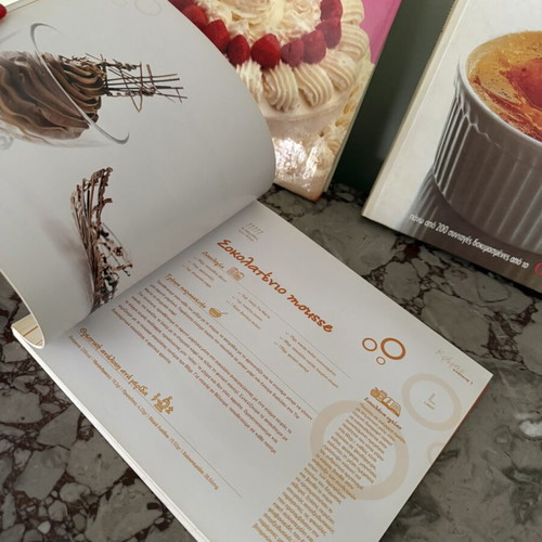 Cookbooks used, set of 3 for desserts and sweets