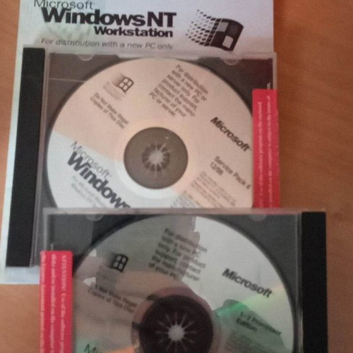 Windows NT Workstation used, license and CD package