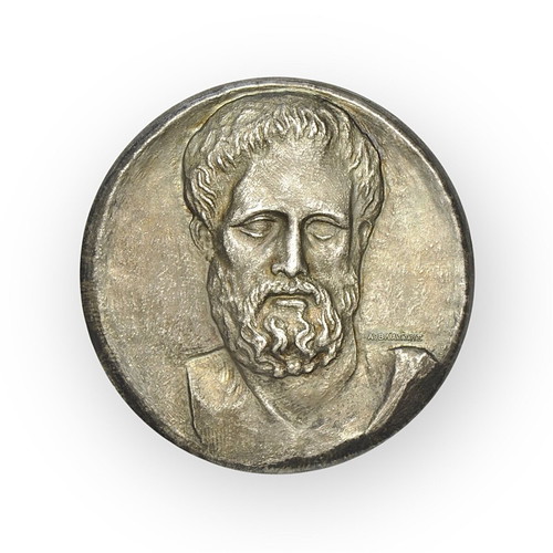Hippocrates the Doctor 999 silver medal like new, A. Vlassis