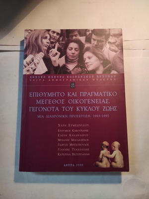 Desired and Actual Family Size Book like new