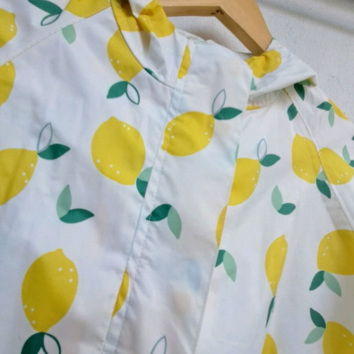 Sinsay Kids Waterproof Jacket Coat New Multicolor with Lemon Print