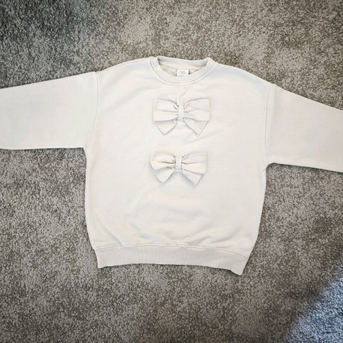 Zara sweatshirt with bows like new, size 11-12 (152cm)