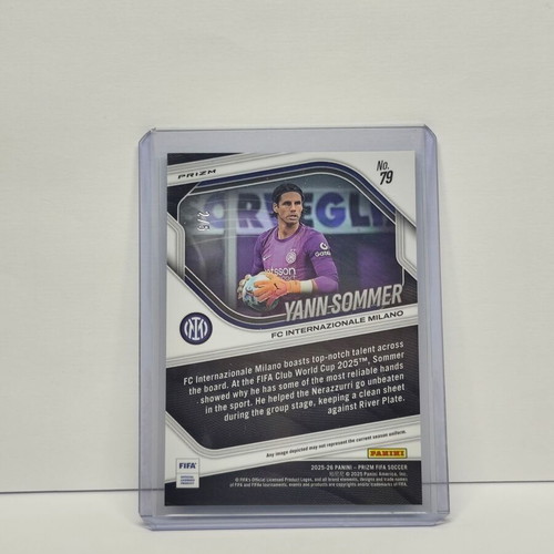 Yann Sommer FC Internazionale Milano Panini Prizm card like new