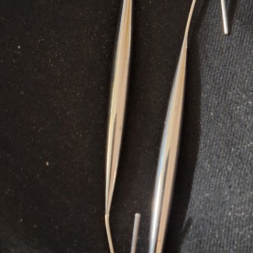 Stainless Steel Teardrop Earrings new, silver color