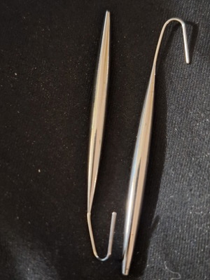 Stainless Steel Teardrop Earrings new, silver color