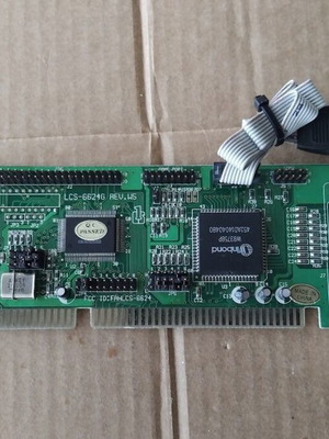 Longshine LCS-6624G REV.W5 16-bit ISA Multi Controller IDE Floppy Card like new