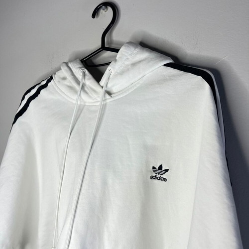 Adidas Originals Cropped 3-Stripe Hoodie like new, women's top