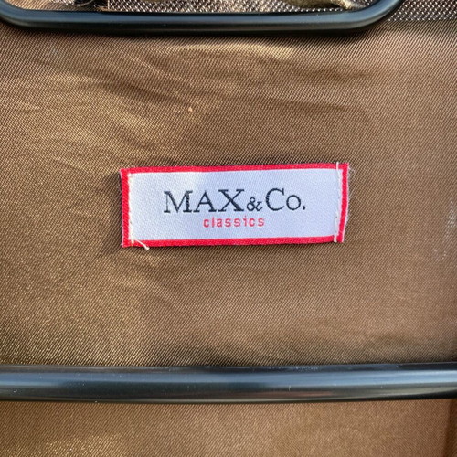 Max & Co jacket like new, brown with leather details